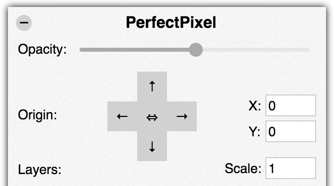 Button for centering layer horizontally added