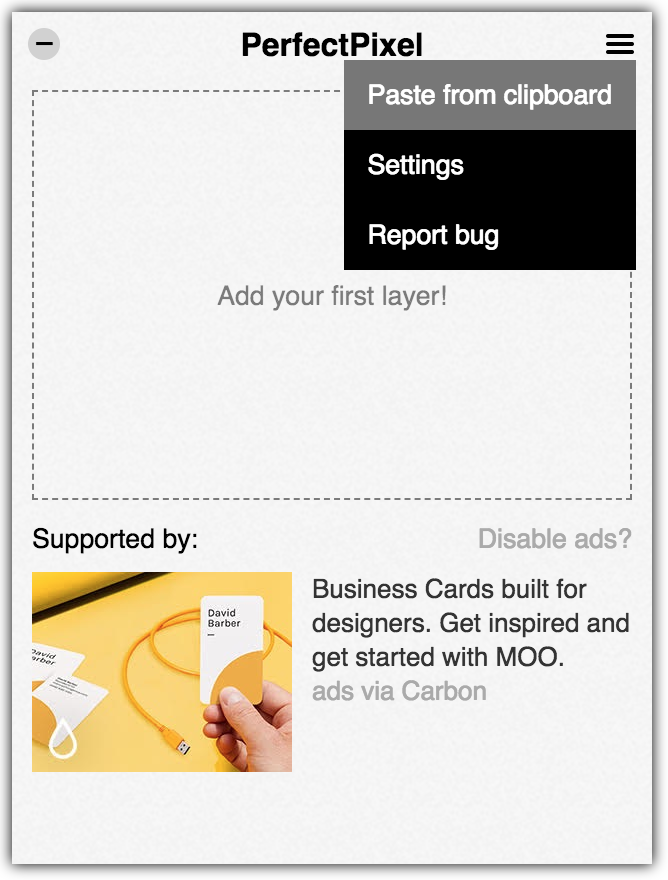 Paste from clipboard